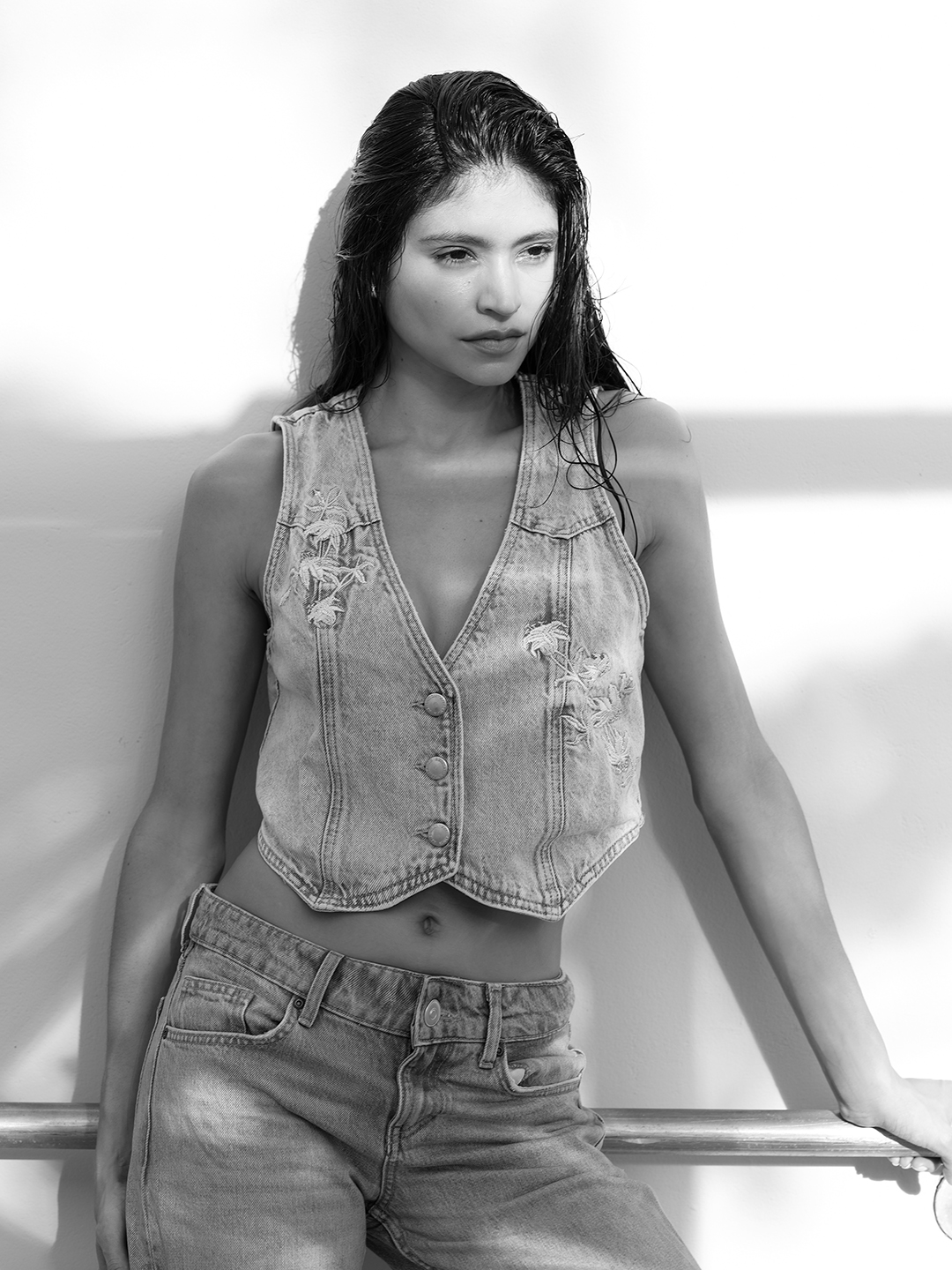 Miami model portfolio test shoot — photograph by Violetta Markelou